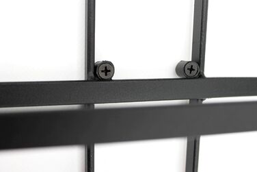 DanDiBo Wine Rack Bottle Shelf Metal Black Wall Mounted - This 116 cm (45.7 in) unit holds 10 bottles - Bottle Stand Bottle Holder