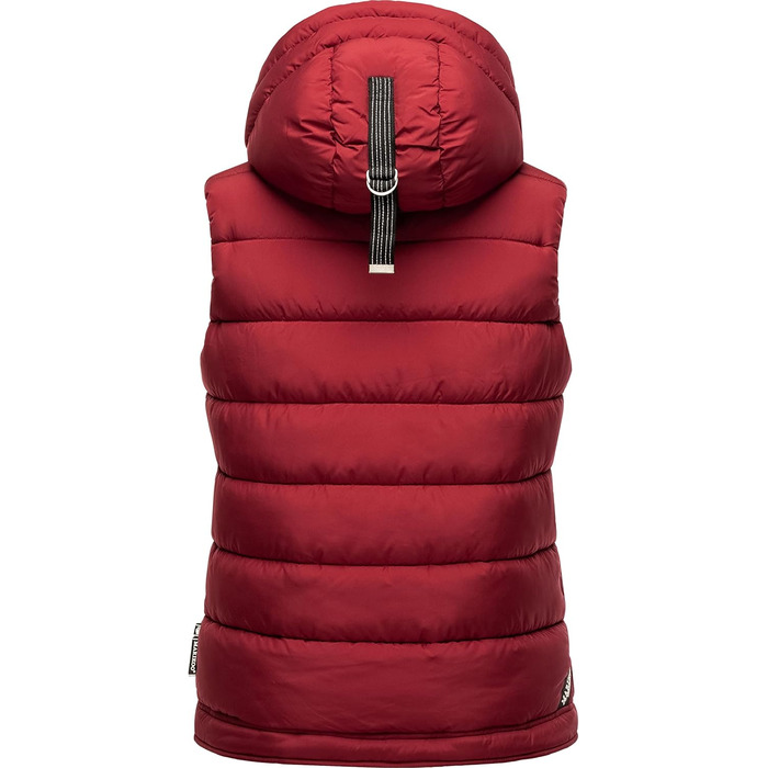 Легка перехідна жилетка ARIKOO Daen з капюшоном, стеганий жилет Taisaa XS-3XL (XS, Blood Red)