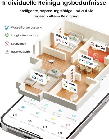 Робот-пилосос LEFANT M2Plus з функцією миття, 6000Pa, LiDAR-навігація, самоочищення, для видалення шерсті тварин, білий