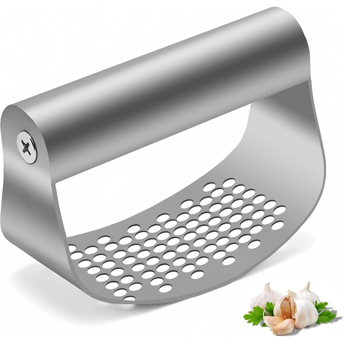 Прес для часнику з нержавіючої сталі, Wiper, інноваційний дизайн, кухонний аксесуар, легко мити