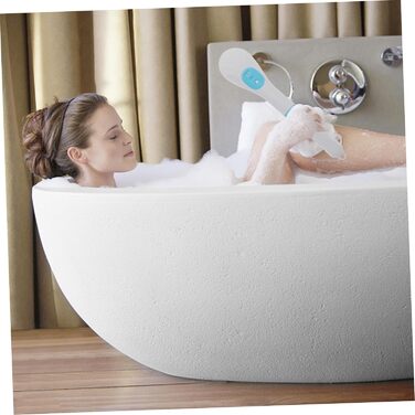 Minkissy 1-Piece Bath Brush Body Cleaning Brush Rotating Exfoliating Brush Face Washing Brush Massage Brush Electric Shower Brush Massage Brush for the Back Bath Accessories Abs Blue