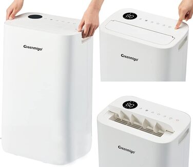 Зволожувач повітря Greenmigo 13л/24г - електричний, для дому, 50м², тихий, з функцією очищення повітря, проти вологи та плісняви