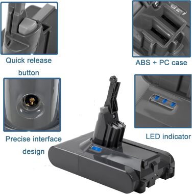 Замінний акумулятор VOLT1799 Li-ion для пилососів Dyson SV10 (Absolute, Fluffy, Animal, Motorhead, Slim)