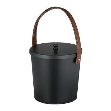 Relaxdays Ash Bucket with Lid, 4.5 Liters