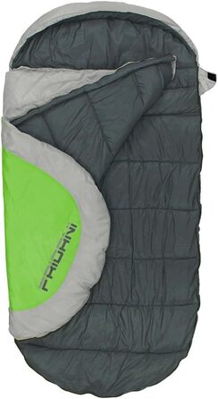 Дитячий спальний мішок Fridani PG 180x90 см XXL, зелений, теплий, водовідштовхувальний, праний, до -12°C