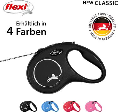 Рулетка для собак Flexi Classic S, 5 м, чорна (до 12 кг)