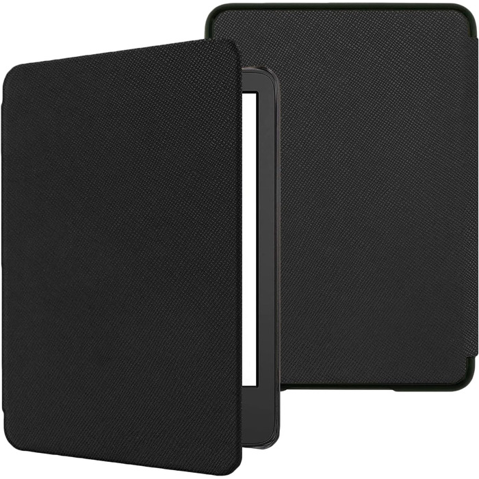 Чохол TOKILO для Kindle 6 (11-го покоління 2024/2022), м'яке PU-шкіряне покриття з авто-ввімкненням/вимкненням, чорний