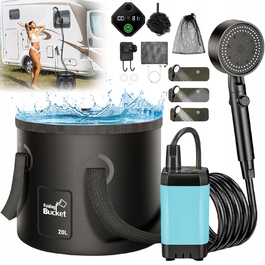 Портативний туристичний душ для кемпінгу та авто з акумулятором 6000 мАг