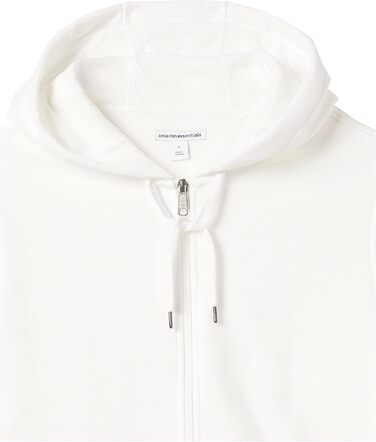 Чоловіча флісова толстовка-худі на блискавці Amazon Essentials, розмір L, Off White (Білий)