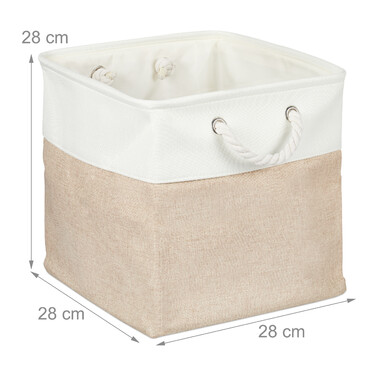 Set of 4 Linen Storage Baskets