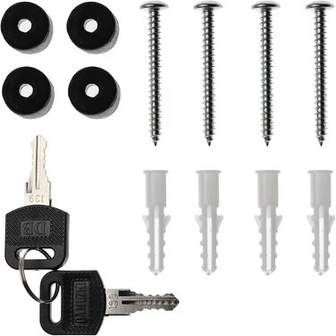 Поштовий ящик Verda з газетницею, антрацит, 37x37x11 см, 2 ключі, настінний, з XL газетницею, замикається