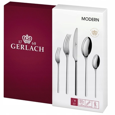 Набір столових приборів Gerlach Modern, 30 предметів, полірована сталь