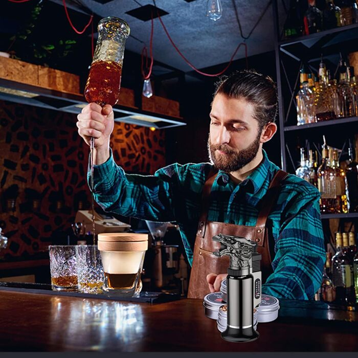 RoseFlower Cocktail Smoker Set, Nostalgie Smoker Set for Whiskey, Drinks, Bourbon, Steak, Fish and Cheese – Infused Smoke for Drinks and Food – Home/Garden/Grill - Father's Day Gift #2