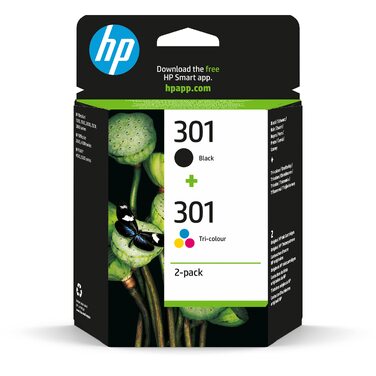 Оригінальний комплект картриджів HP 301 (чорний та кольоровий), 2 шт.
