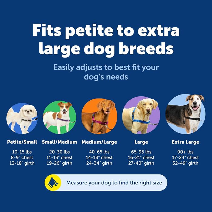 Шлейка PetSafe Easy Walk для собак, чорна, запобігає потягування, навчає гарним манерам на повідку