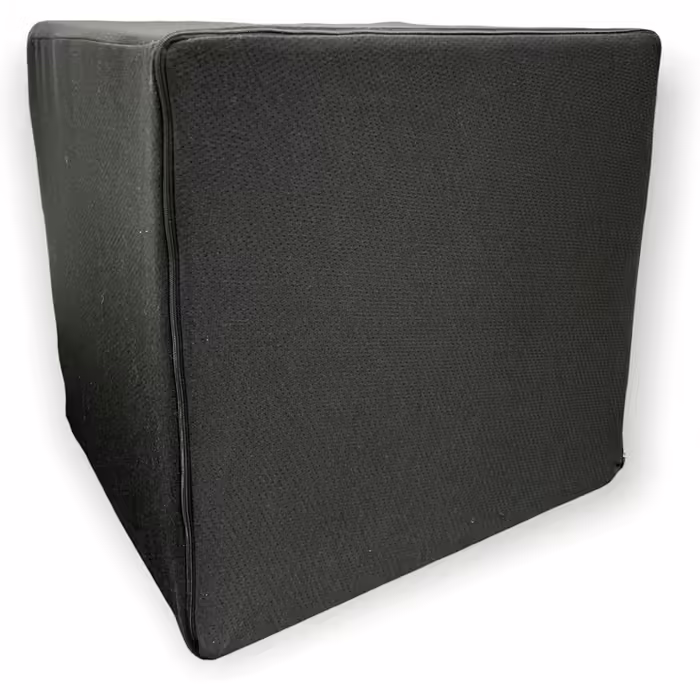 Mail2Mail Orthopedic & Ergonomic Disc Cushion/Foam Cube with Black Cover, 40cm x 40cm x 40cm, with PUR Foam RG 30/40 (Green)