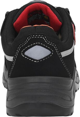 Робочі черевики ELTEN SENEX BOA ESD S3 для чоловіків, текстиль, алюмінієва захисна капа, легкі, спортивні, чорно-червоні, розмір 43