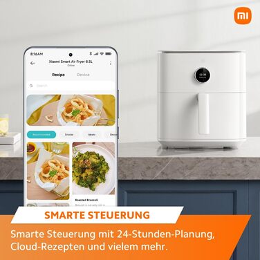 Фритюрниця повітряна Xiaomi Smart Air Fryer 6.5L, біла, смарт-керування