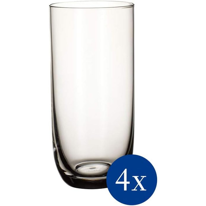 Набір келихів Villeroy & Boch La Divina Burgunder 4 шт., 200 мл, для вина Бургундія, кришталеве скло, придатні для миття в посудомийній машині