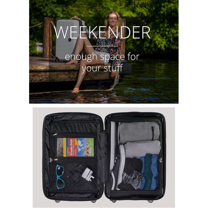 Чемодан великий хардлайнер 77 см, TSA, 130 л, розширення об'єму, темно-синій