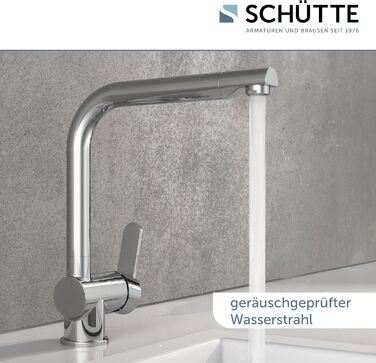 Змішувач кухонний SCHÜTTE RIO 360° з високим виливом, хром, для однієї/двох раковин