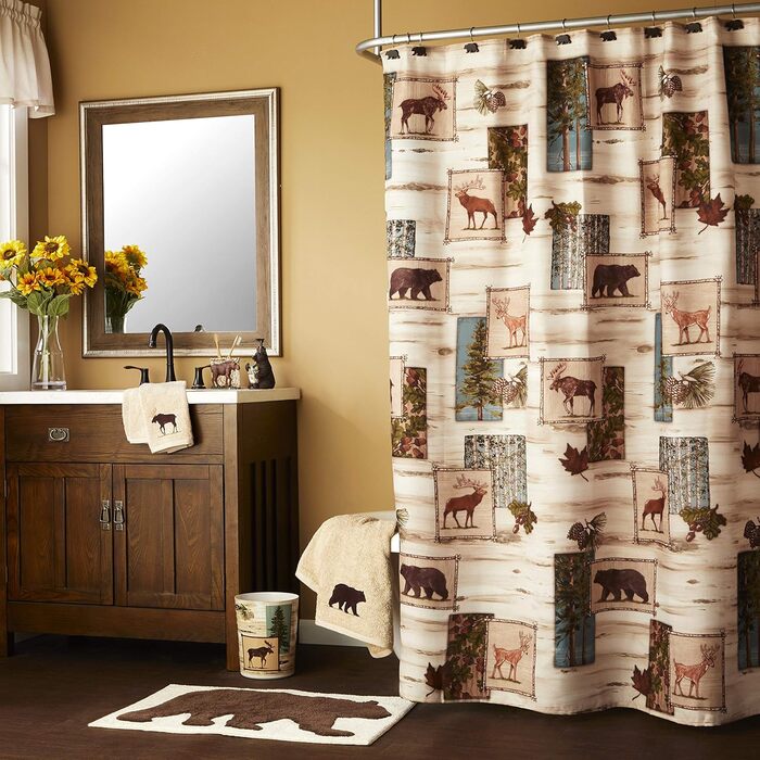 SKL Home by Saturday Knight Ltd. Timber Ridge Toothbrush Holder, 4.31 x 2.42 x 4.63 cm, Brown