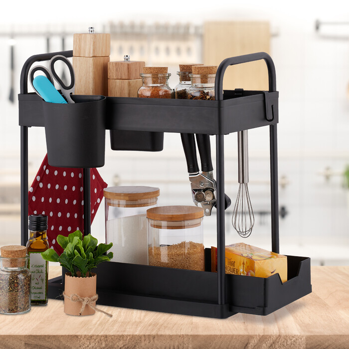 Relaxdays Extendable Under Sink Shelf