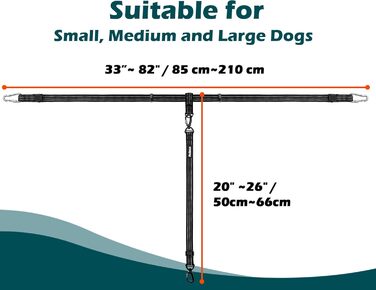 Pickup Truck Dog Safety Harness with Seat Belt - Adjustable Dog Restraint for 1 Dog - SUV, Truck Compatible