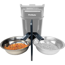 Автоматичний годівник PetSafe для 2 тварин: собак та котів, з мискою, BPA-free пластик