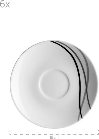 Набір посуду Maser Kombiservice, порцеляна TAJO, білий, 30 предметів, 40 x 60 x 40 см