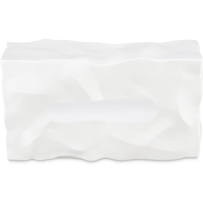 Essey Cosmetic Tissue Box - Wipy Cube II, Rectangular Tissue Dispenser, Design Tissue Box, White