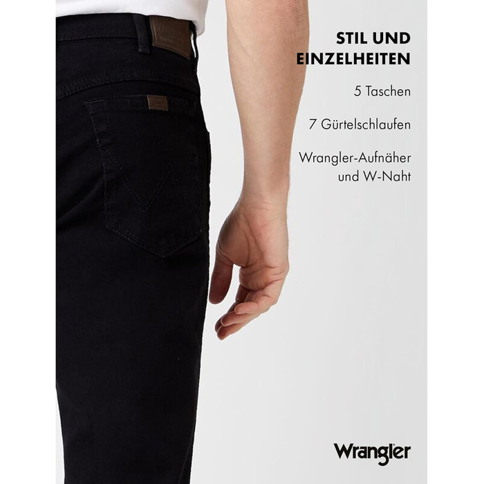Чоловічі джинси Wrangler W10i, чорні, розмір 33W/30L - оригінал