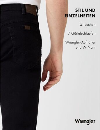 Чоловічі джинси Wrangler W10i, чорні, розмір 33W/30L - оригінал