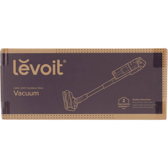 Бездротовий пилосос Levoit LVAC-200: 4-в-1, для дому та авто, фільтрація 99.9%, видалення шерсті тварин