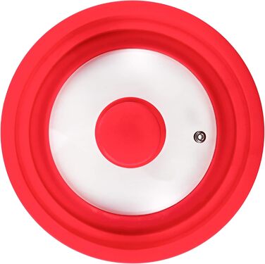 Набір сковорідок San Ignacio 3 шт. 16/20/24 см, червоний, універсальна кришка, пресоване алюміній, для індукційних плит