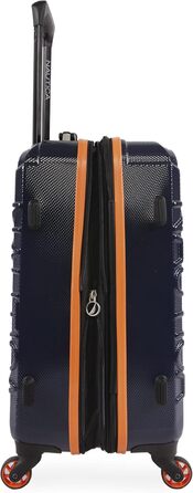 Чемодан NAUTICA Birke Hardside Spinner, великий, 29 дюймів, Marineblau/Orange