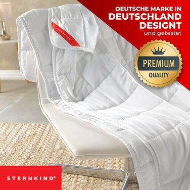Обтяжуюча ковдра STERNKIND 135x200 см, терапевтична ковдра зі скляними кульками (4 кг) для дорослих, для релаксації та покращення сну