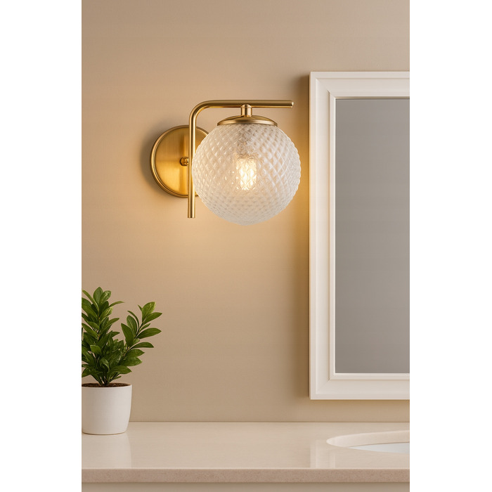 Настінний світильник Elko-Lighting, золотистий, жовте світло, E27, 60 Вт
