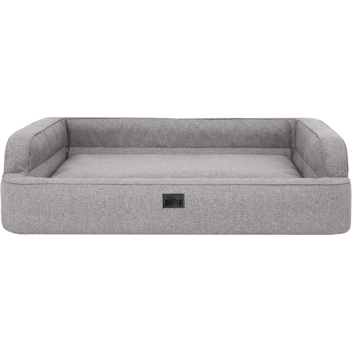 Крісло-ліжко для собак та котів, крісло-лежанка, сірий колір, XXL (117x79 см) знімний чохол