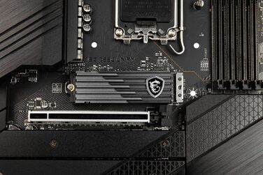 SSD накопичувач MSI Spatium 2TB PCIe 4.0 NVMe M.2 - внутрішній, 7000 МБ/с читання, 6800 МБ/с запис, 3D NAND, гарантія 5 років (1400 TBW)