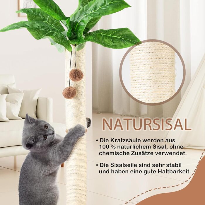Котячий кігтетоп Leisuremix XXL, 80 см, зелений, сучасний дизайн, для великих котів