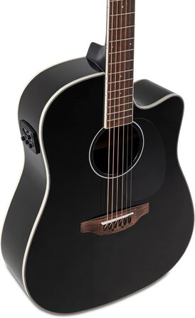 Акустична гітара Applause E Akustikgitarre Traditional Mid Cutaway (AED-96-5HG Black Gloss, Wood Classics E-Akustik)