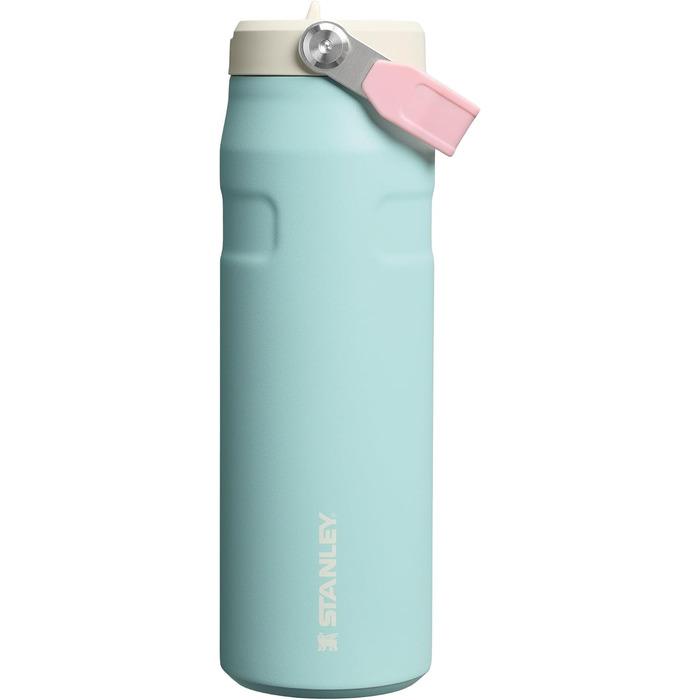 Фляга Stanley Flip Straw 2.0 з трубочкою 1.06 л - термофляка, охолоджує до 17 годин - 4 дні з льодом - без BPA - не протікає - для тримачів напоїв - придатна для миття в посудомийній машині - (700 мл, Poolside)