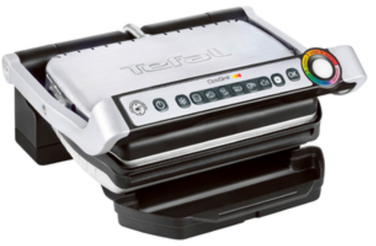 Електричний контактний гриль Tefal OptiGrill GC705D16, сріблястий/сірий, 2000 Вт