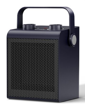 Електричний обігрівач повітря AIRMATE 2000W, компактний енергоощадний конвектор для спальні та кімнати, 3 режими роботи, таймер на 24 години, темно-синій