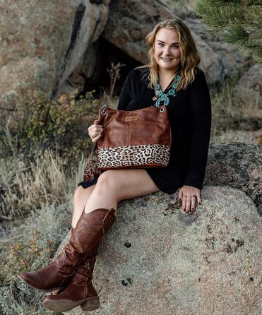 Сумка жіноча Wrangler Hobo з екошкіри, верхня ручка, крос-боді, леопардовий коричневий