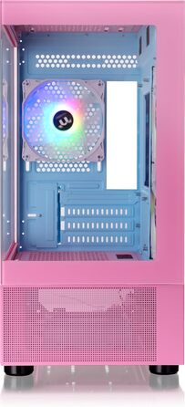 Корпус ПК Thermaltake TG ARGB Micro-Tower View 170 з Tempered Glass, 3 вентилятори ARGB, підтримка радіаторів 240/280mm, білий (Bubble Pink)
