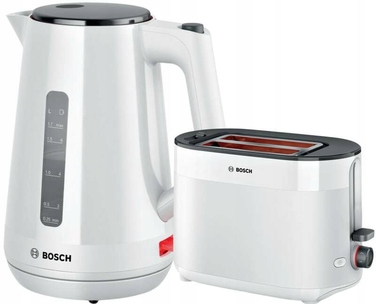 Бездротовий електрочайник Bosch TWK1M121, 1,7 л, 2400 Вт, Білий