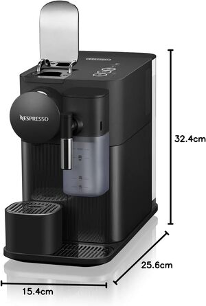 Кавомашина капсульна Nespresso De'Longhi EN510.B Lattissima One Shadow Black, чорна