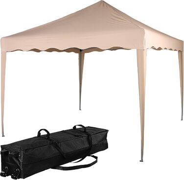 INSTENT Pavilion 3 x 3 m Basic, waterproof, UV protection 50+, (Champagne)